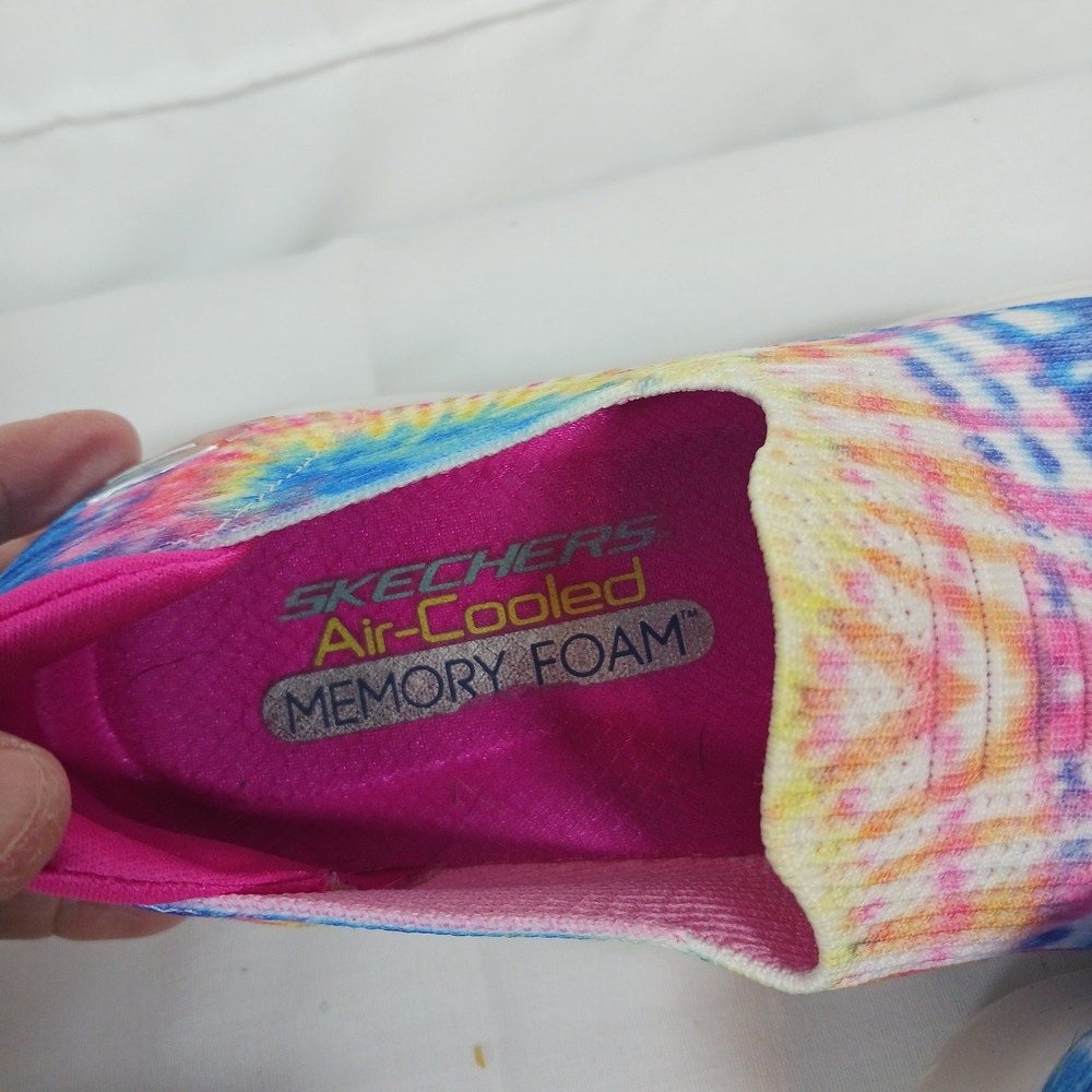 Skechers Ultra Flex Sneakers Womens 7 Multi Color Excellent Tie Dye Slip On - Picture 5 of 7